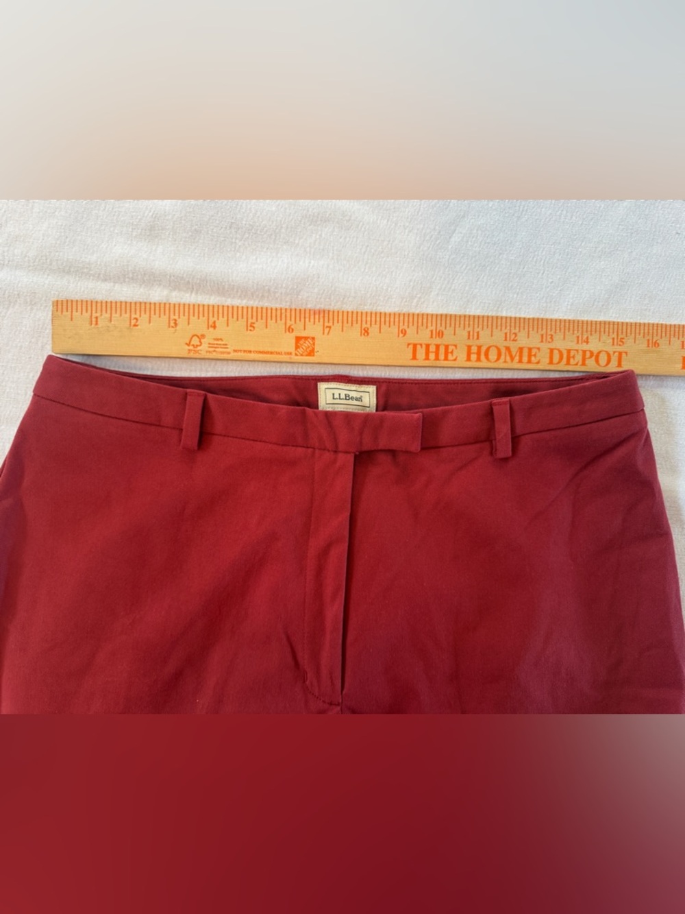 L.L. Bean Classic Fit Pants Red Straight Women’s Size 12 NWT - Picture 4 of 7